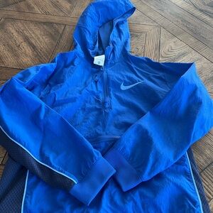 Nike Royal Blue Windbreaker Jacket water resistant